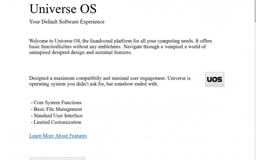A plain feature list page before the combo