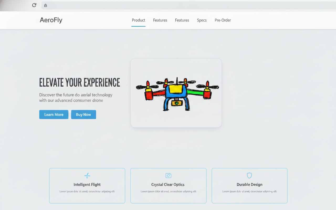 A plain default launch page before the combo